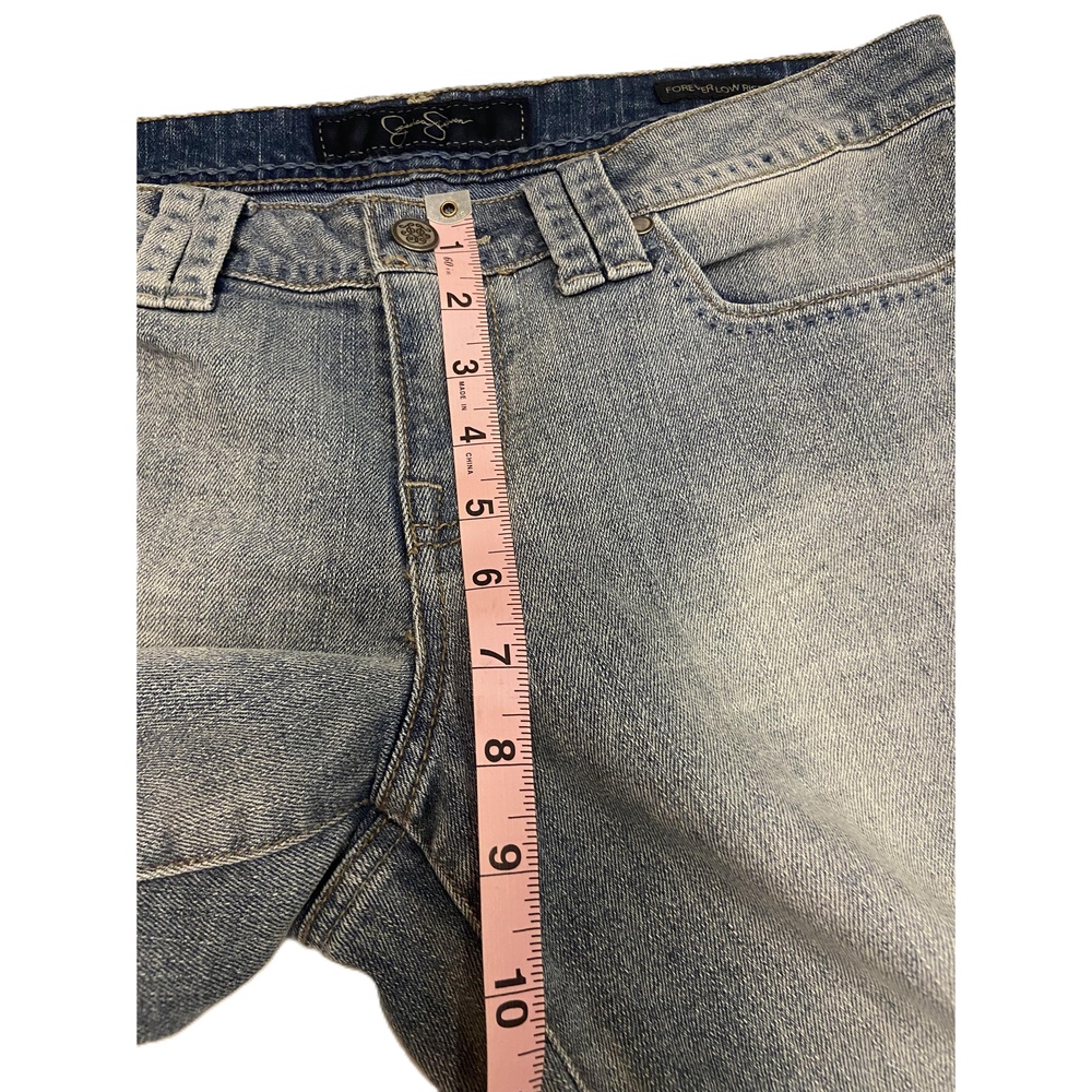 Jessica Simpson Size 30 Faded Denim Capri Pants Forever Low Rise‎ Cropped - Picture 2 of 7